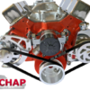 Small Block Chevy Serpentine Pulley Conversion Kit ALT PS Electric WP