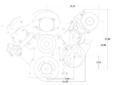 LS Alternator & Power Steering Bracket Truck Balancer