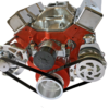 Small Block Chevy Serpentine Pulley Conversion Kit ALT PS Electric WP - Image 2