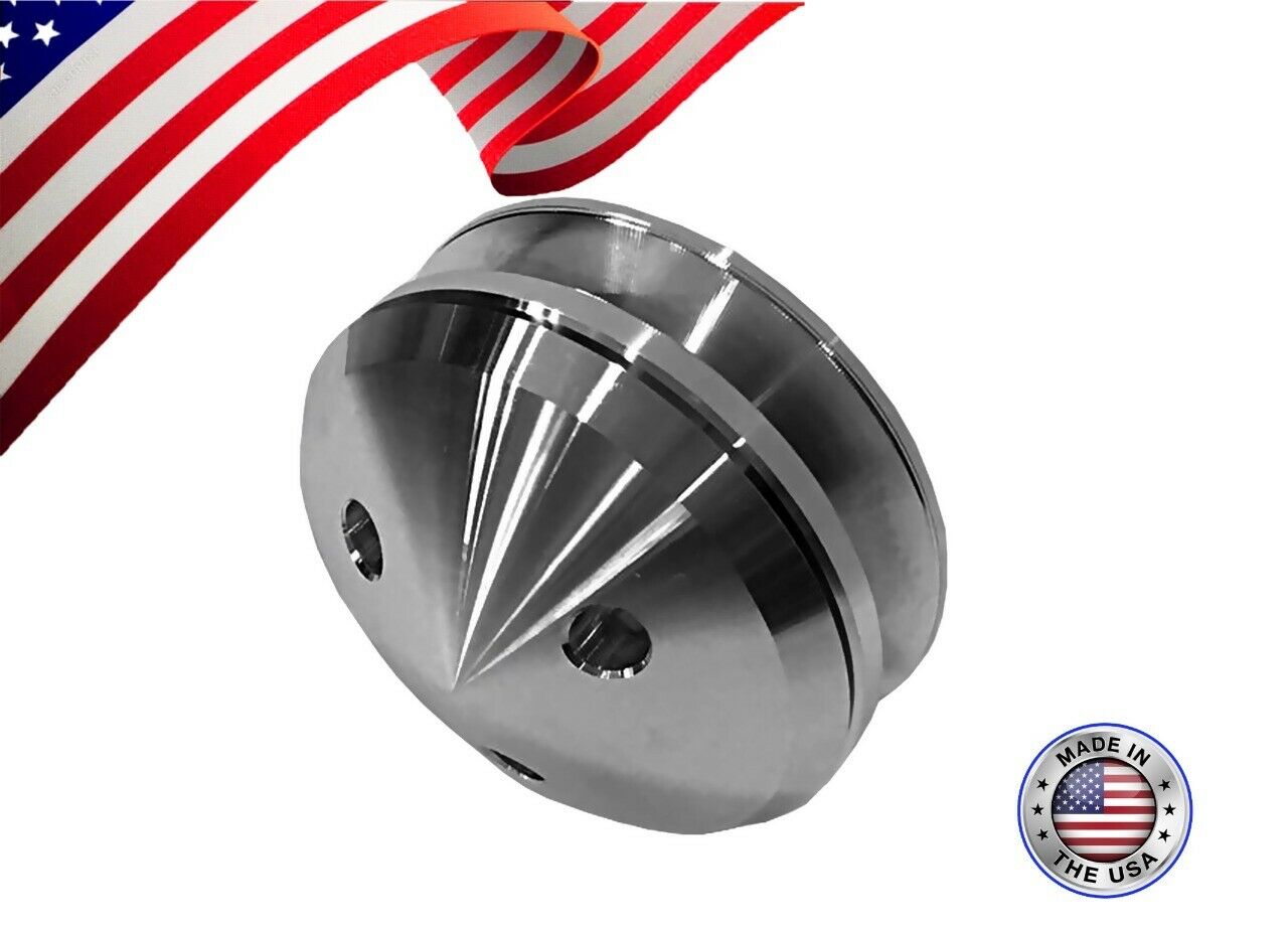 thumbnail image 2 of Small Block Chevy 2-Groove V-Belt Short Water Pump Pulley Set – Aluminum SBC 2 of 4