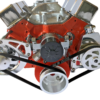 Small Block Chevy Serpentine Pulley Conversion Kit ALT PS Electric WP - Image 5