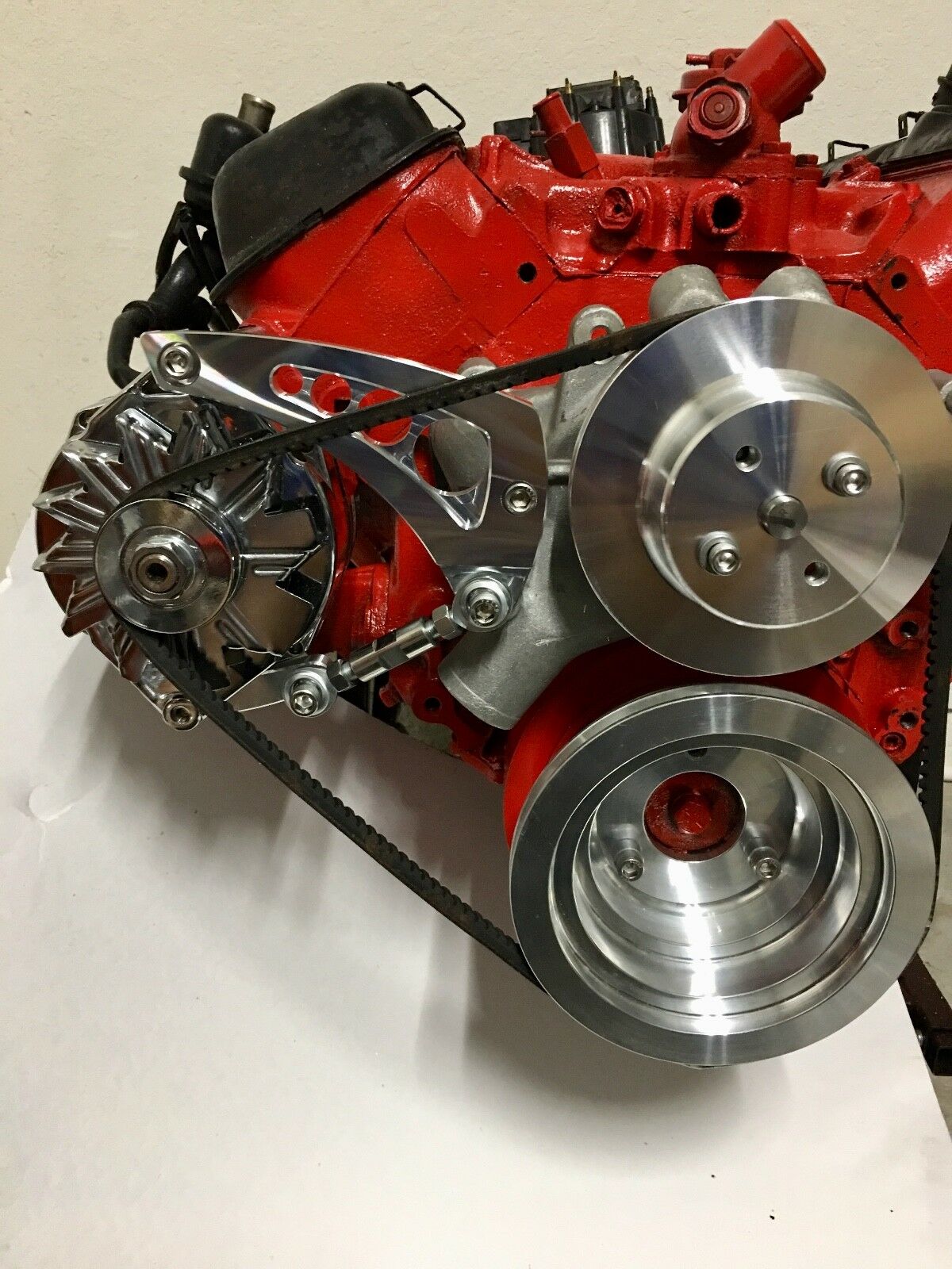thumbnail image 2 of Big Block Chevy Alternator Bracket – Low Mount Driver Side – BBC Long Water Pump 390 427 454 2 of 4