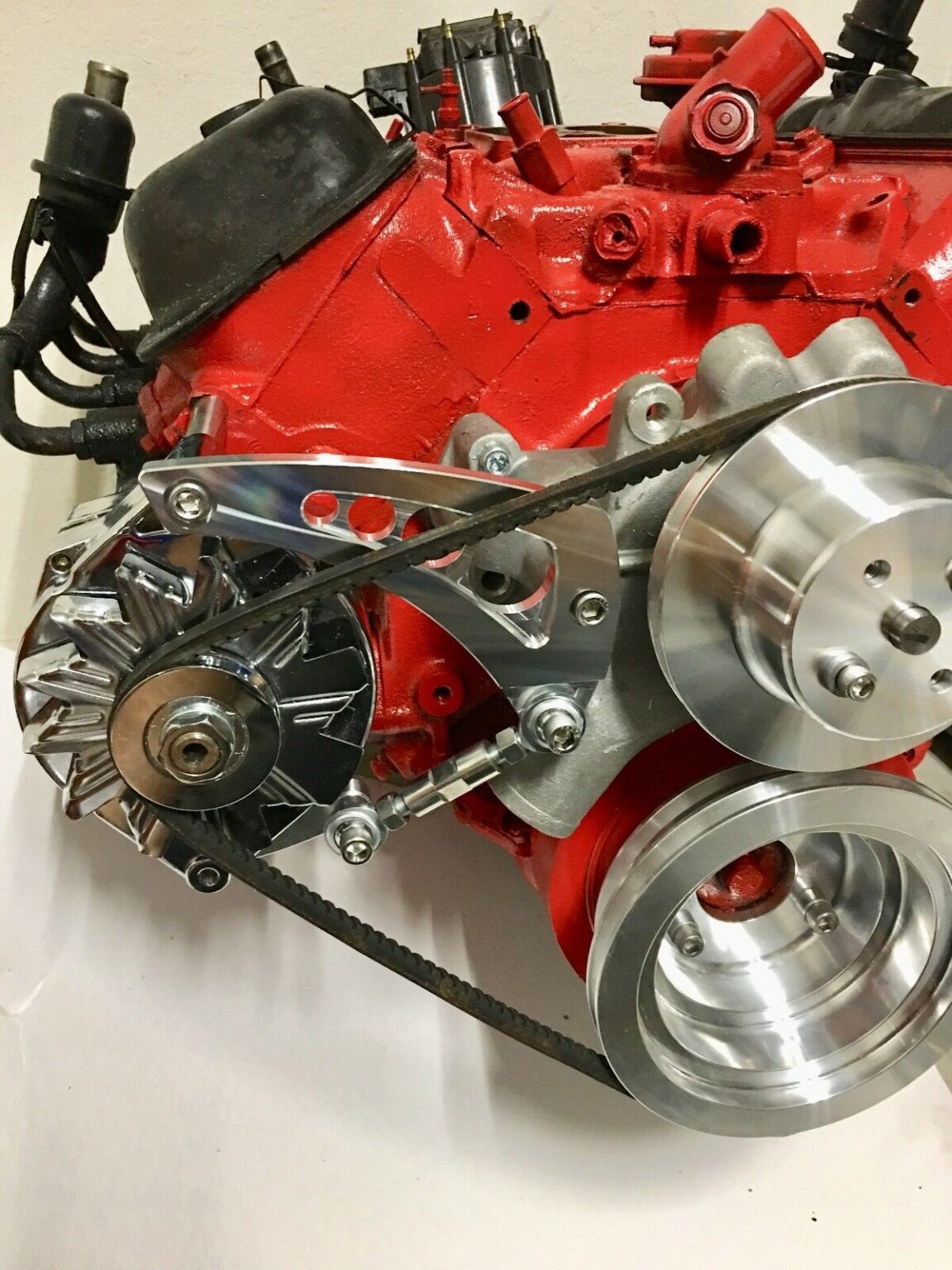 thumbnail image 2 of Big Block Chevy Alternator Bracket – For Electric Water Pump, BBC 390 427 454, Carfaxautoparts 2 of 5