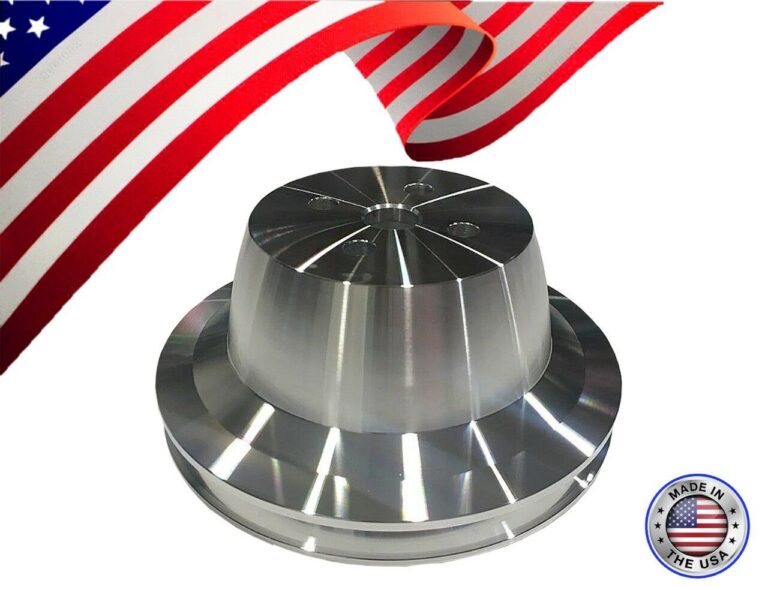 Ford Small Block V-belt Water Pump Pulley - 2 Groove, Billet Aluminum For 289/302/351W