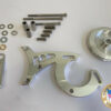 Ford 351W Power Steering Bracket with V-Belt Pulley using  Ford Mustang Corporate PS Pump - Image 3