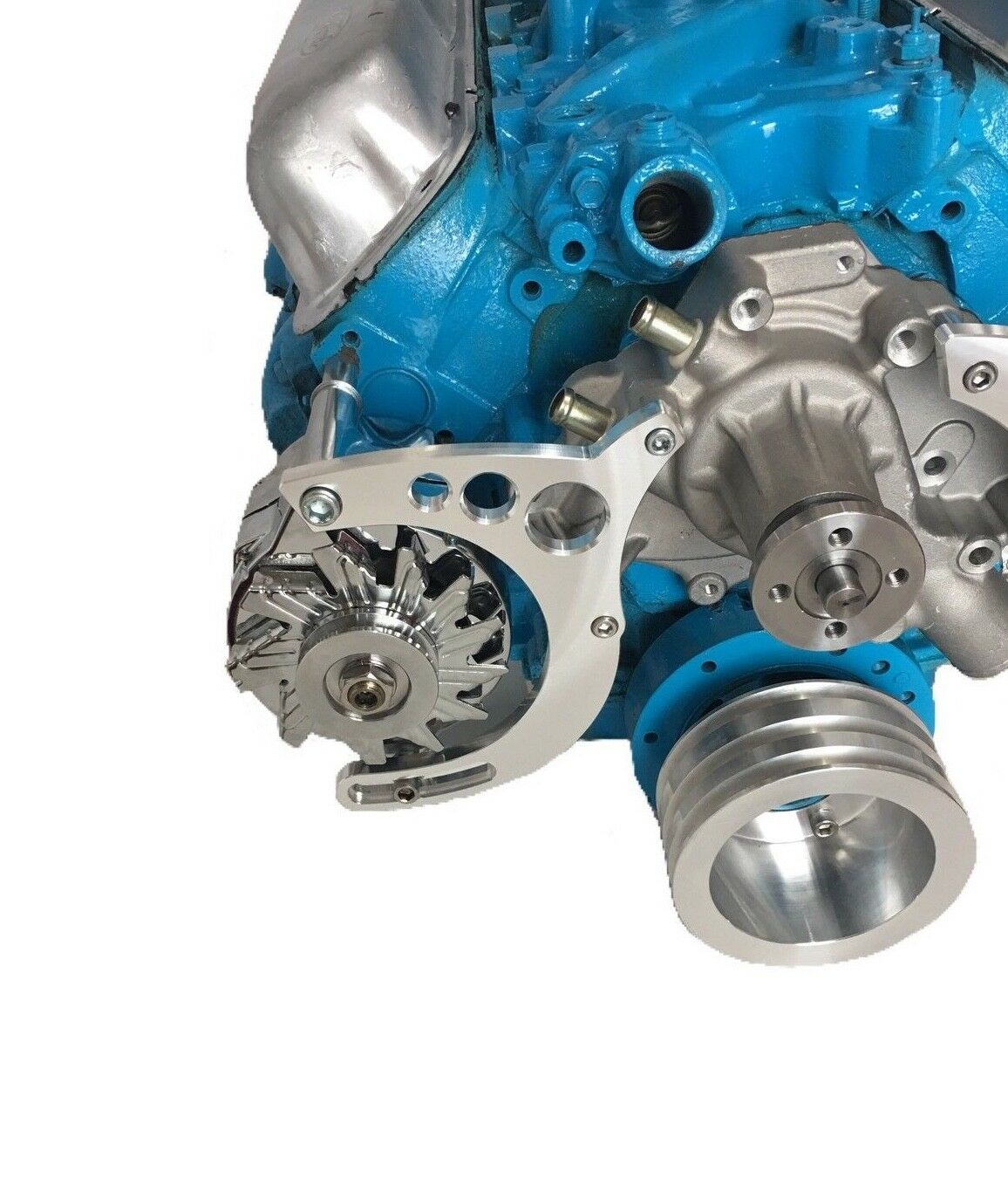 CVF Racing Small Block Ford Alternator Bracket – 289 302 – Billet Aluminum V-Belt Mid Mount