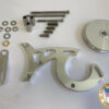 Ford 289 302 Power Steering Bracket with V-Belt Pulley using  Ford Mustang Corporate PS Pump