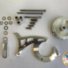 Ford 289 302 Power Steering Bracket with V-Belt Pulley using  Ford Mustang Corporate PS Pump - Image 3