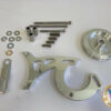 Ford 289 302 Power Steering Bracket with V-Belt Pulley using  Ford Mustang Corporate PS Pump - Image 4