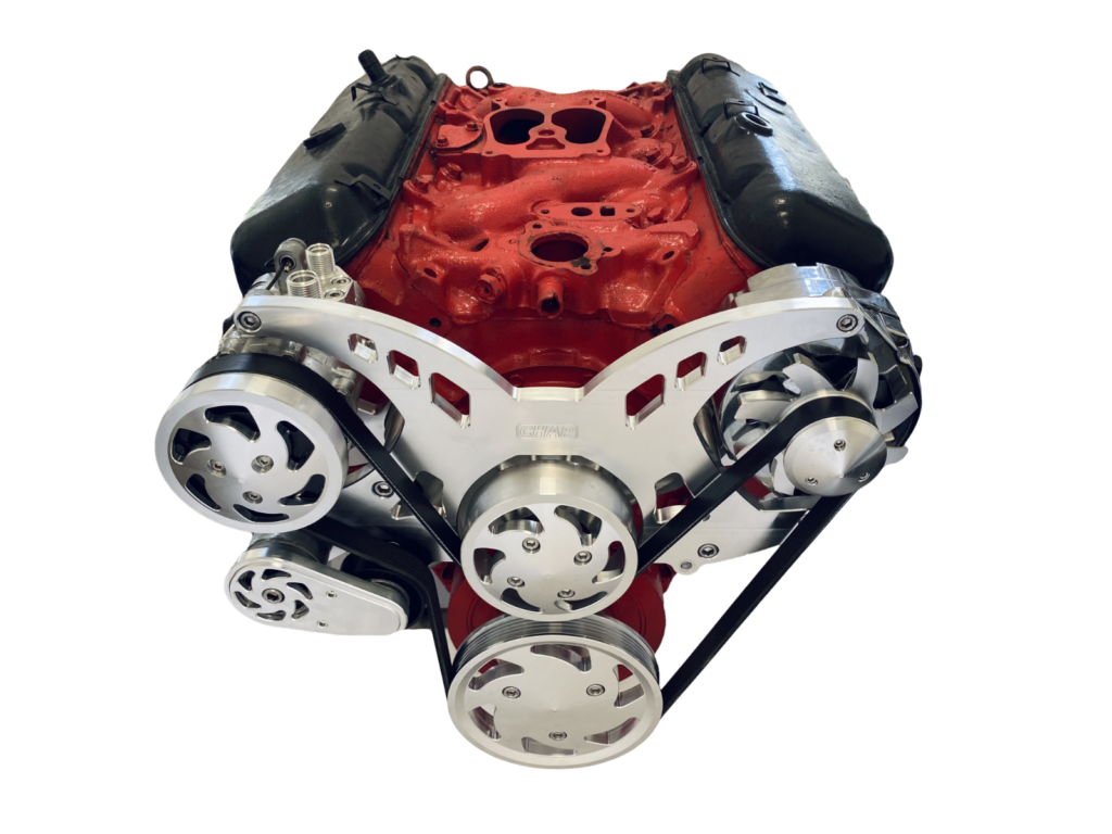 Big Block Chevy Serpentine Pulley Conversion Kit ALT A/C Chap Performance