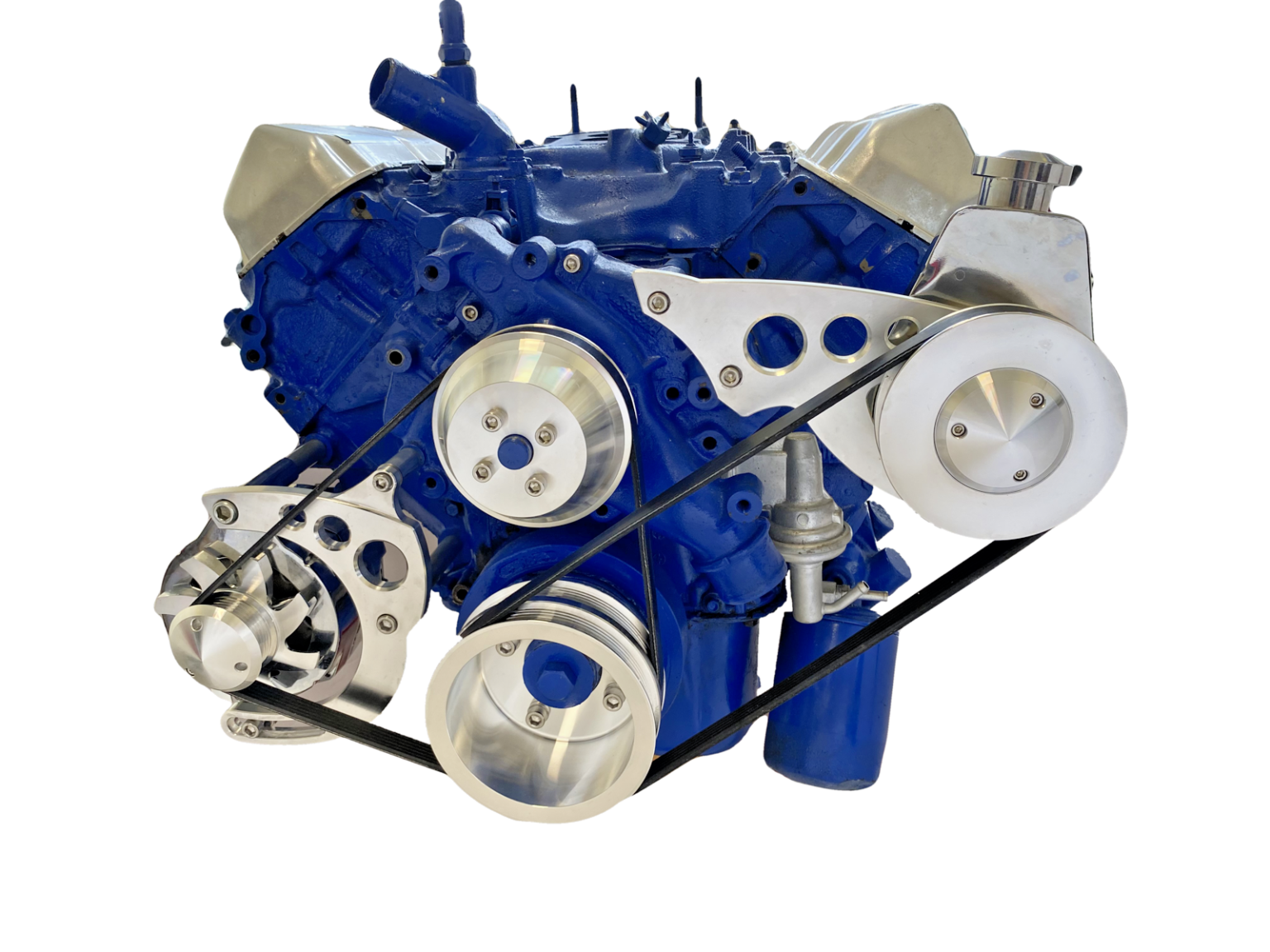 Big Block Ford 429 460 Serpentine Pulley Conversion Kit ALT PS - Chap ...