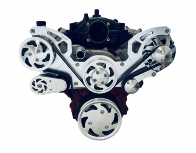 LS Serpentine Pulley conversion Kit ALT PS AC Corvette Style Balancer - Image 5