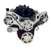 Chevy LS LS1 LS2 LS3 LS6 Serpentine Pulley Kit ALT AC Truck Style Balancer Black - Image 3