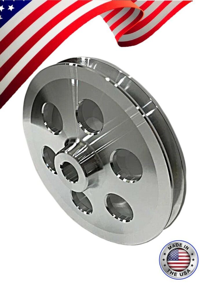 Gearhead Saginaw Style Power Steering Pump – SBC BBC Chevy – Black W/ V Groove Pulley & Key
