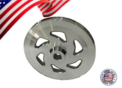 Small & Big Block Chrysler Pontiac Saginaw Power Steering Pulley Press Fit 1V (WORKS WITH CHAP BRACKETS) - Image 4