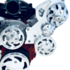 LS LS1 LS2 LS3 LS6 Serpentine Pulley Kit ALT PS AC Camaro Style Balancer BLACK - Image 3