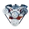 Small Block Chevy Serpentine Pulley Conversion Kit ALT A/C SBC 350 Triangles