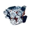 Small Block Chevy Serpentine Pulley Conversion Kit ALT PS AC SBC Circles - Image 3
