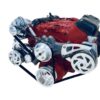 Big Block Chevy Serpentine Pulley Conversion Kit ALT PS AC LWP 396 427 454 BLACK - Image 2