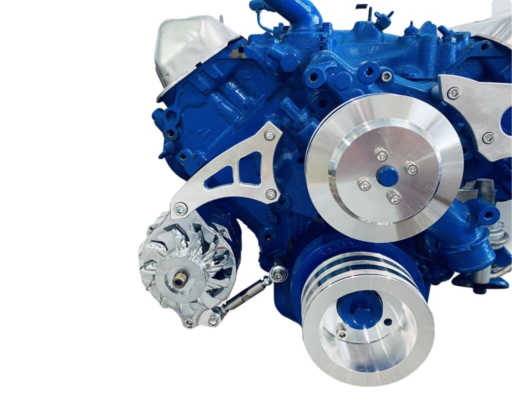 Ford 289-302-351W V-Belt System For Alternator Only With Electric Water Pump | CVF Racing