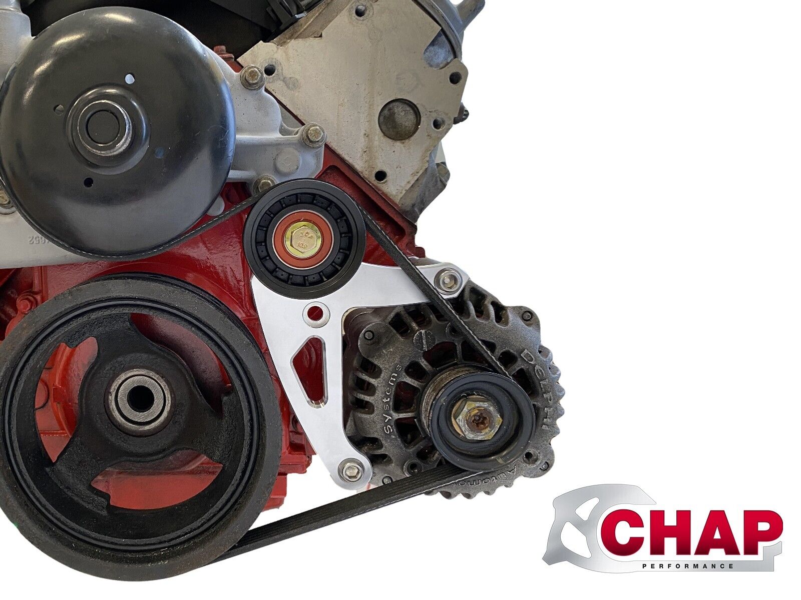 Bevinsee Low Mount Alternator Bracket Kit For Chevy Camaro LS1 1998-2002 - Includes Pulley & Rear Brace