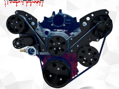 LS LS1 LS2 LS3 LS6 Serpentine Pulley Kit ALT PS AC Camaro Style Balancer BLACK