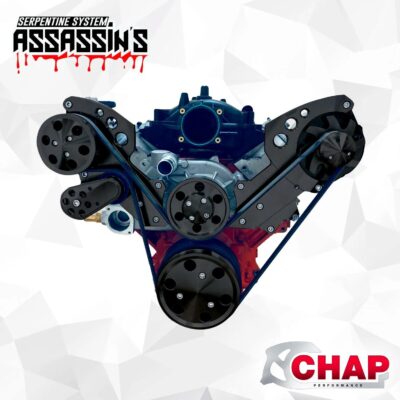 LS Serpentine Pulley conversion Kit ALT PS AC Camaro Style Balancer High Mount - Image 7