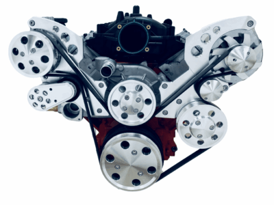 LS Serpentine Pulley conversion Kit ALT PS AC Camaro Style Balancer High Mount