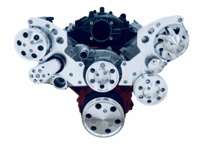 LS Serpentine Pulley conversion Kit ALT PS AC Camaro Style Balancer High Mount