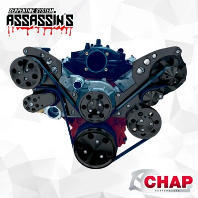 LS Serpentine Pulley conversion Kit ALT PS AC Camaro Style Balancer High Mount - Image 4