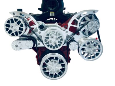LS 8 Ribs Serpentine Pulley Kit ALT PS AC Camaro Style Balancer