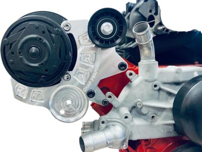 LS AC Bracket using R4 Compressor Camaro Balancer HEAVY DUTY TENSIONER