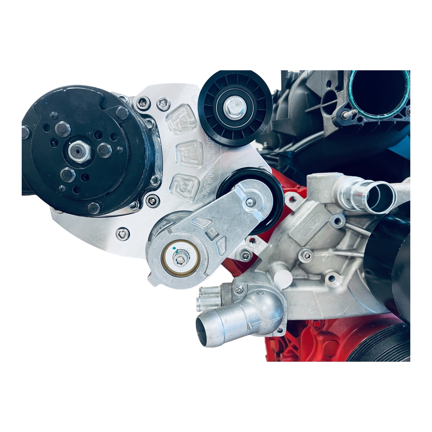 LS Camaro A/C Bracket using 508 Compressor with Heavy Duty Tensioner