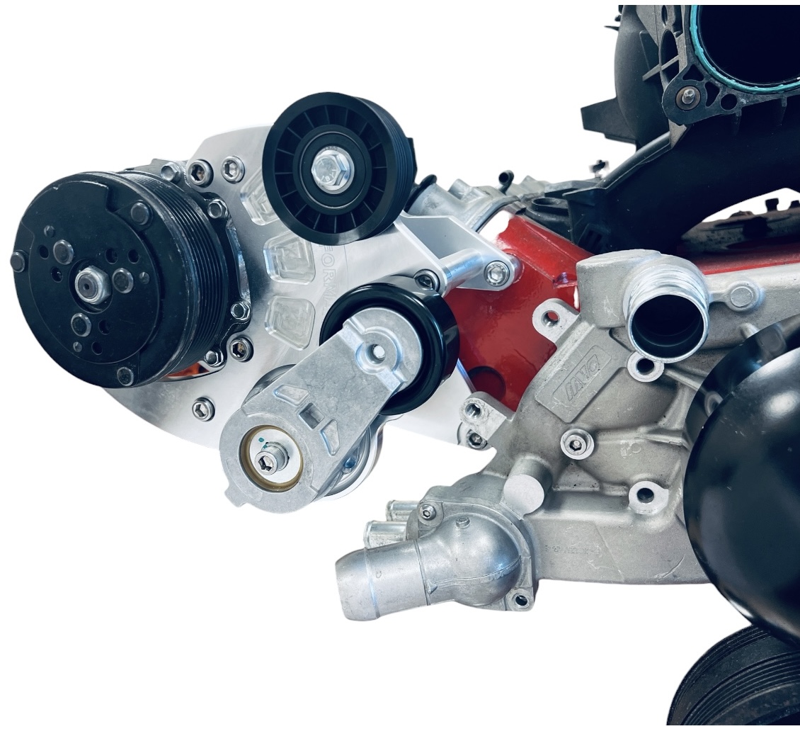 LS Camaro A/C Bracket using 508 Compressor with Heavy Duty Tensioner - Image 2