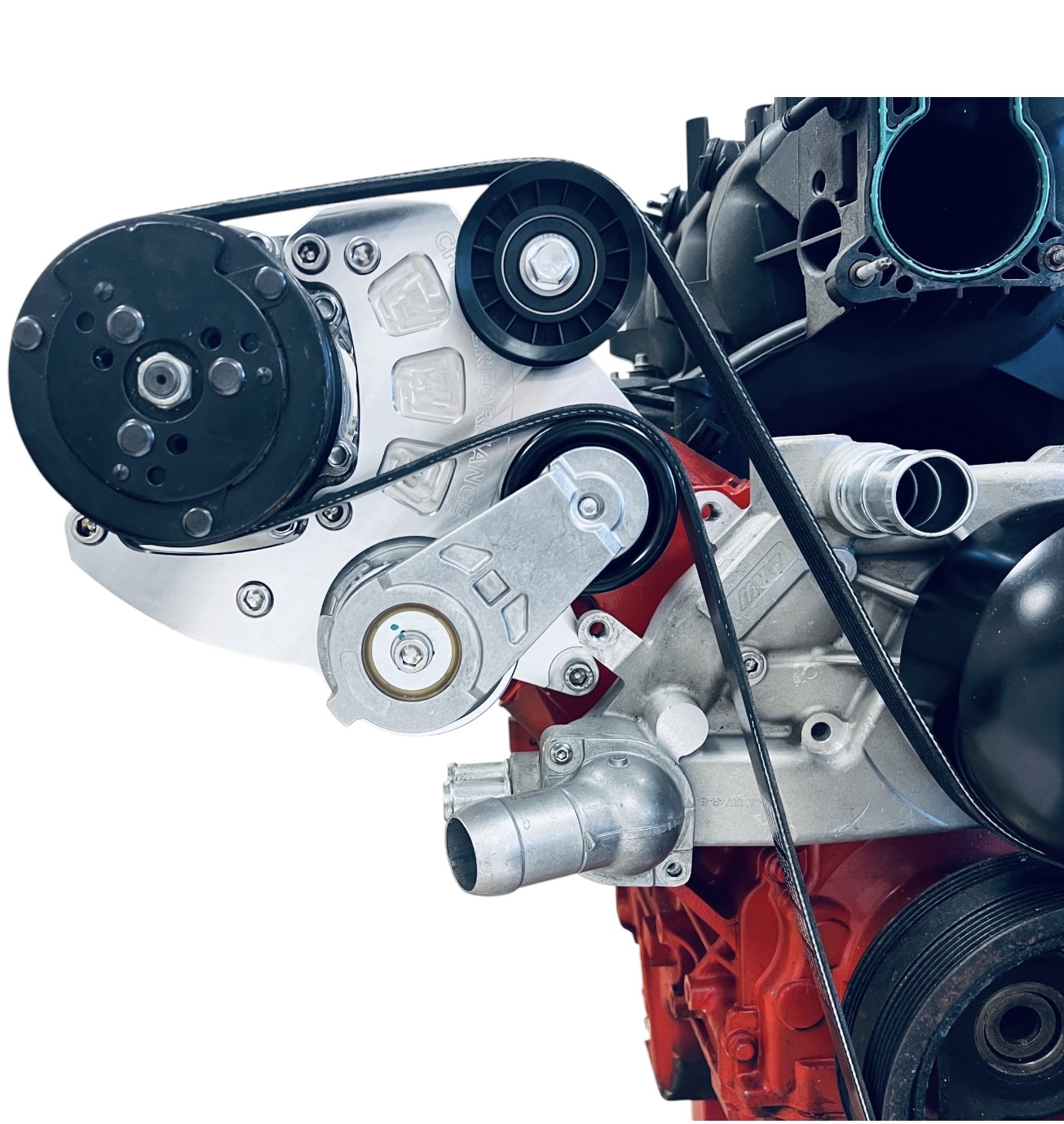 LS Camaro A/C Bracket using 508 Compressor with Heavy Duty Tensioner - Image 4