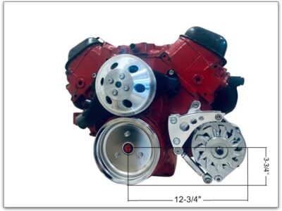 Big Block Chevy Alternator Bracket Electric WP SWP
